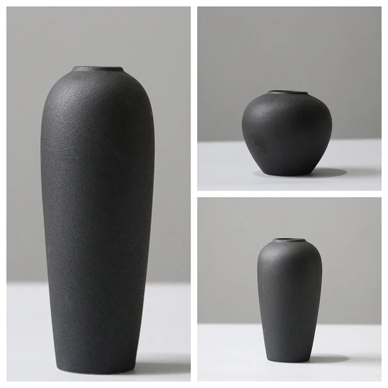 Set of 3 Ceramic Vases - Dusty Range