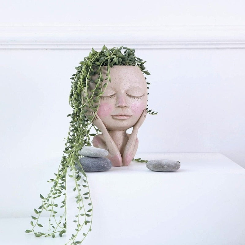 Creative Face Flower Pot - Bringing Nature and Art Together