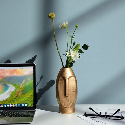 Stylish Abstract Human Face Ceramic Vases