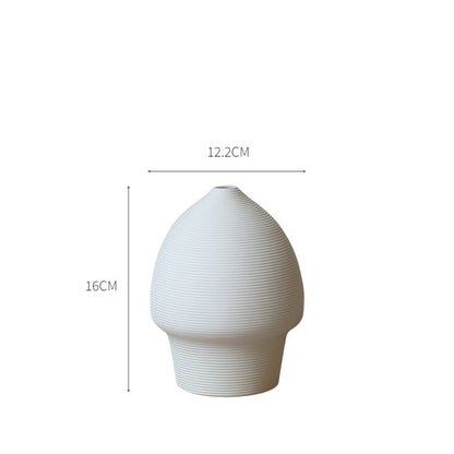 White Ceramic Vases - Nordic Home Decor