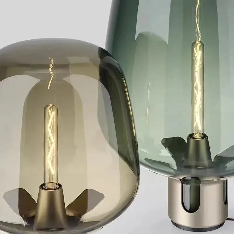 Italian Modern Minimalist Glass Table Lamp