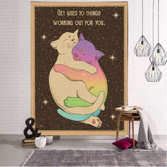 Affirmation Tapestry - Spiritual Guide Kittens