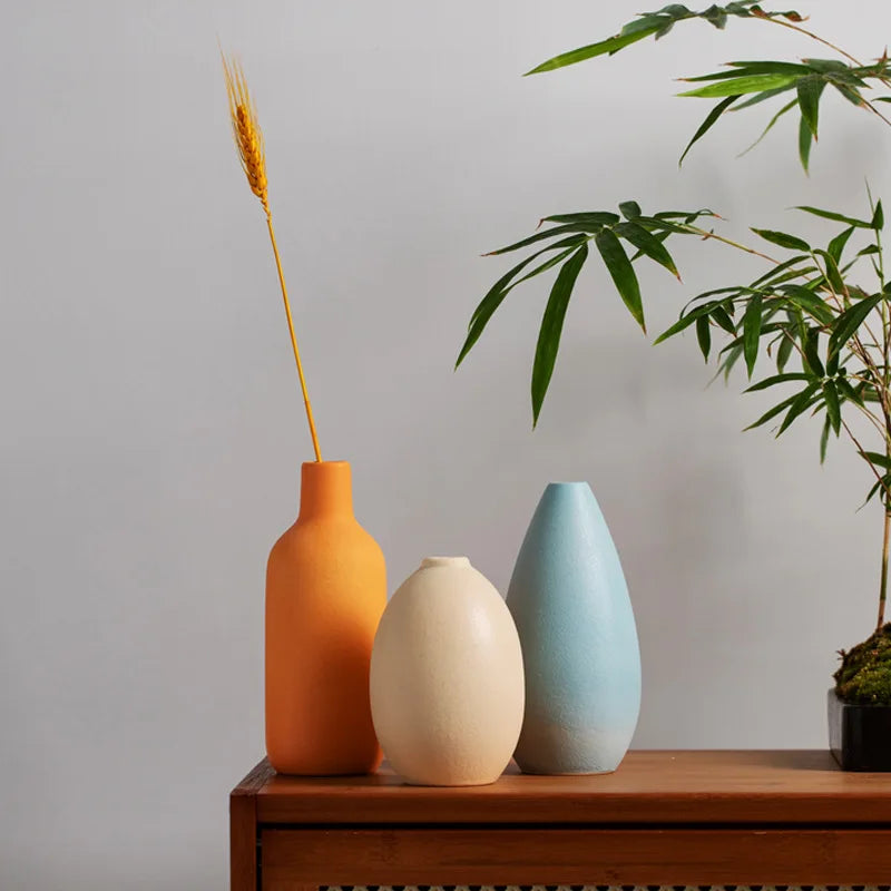 Astral Ceramic Vase Set (3pcs) - Coloured