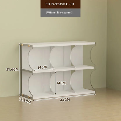 Modular Acrylic CD Desktop Storage Rack