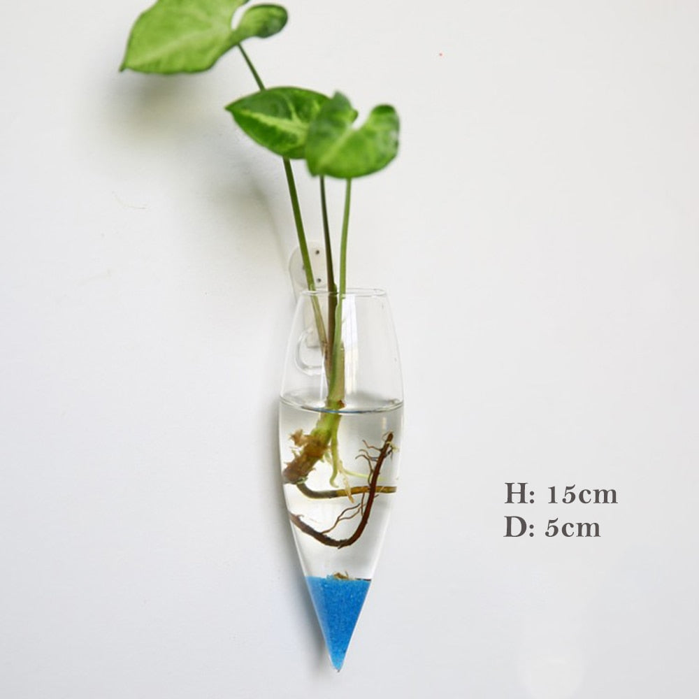 Wall Hanging Glass Flower Vase Terrarium