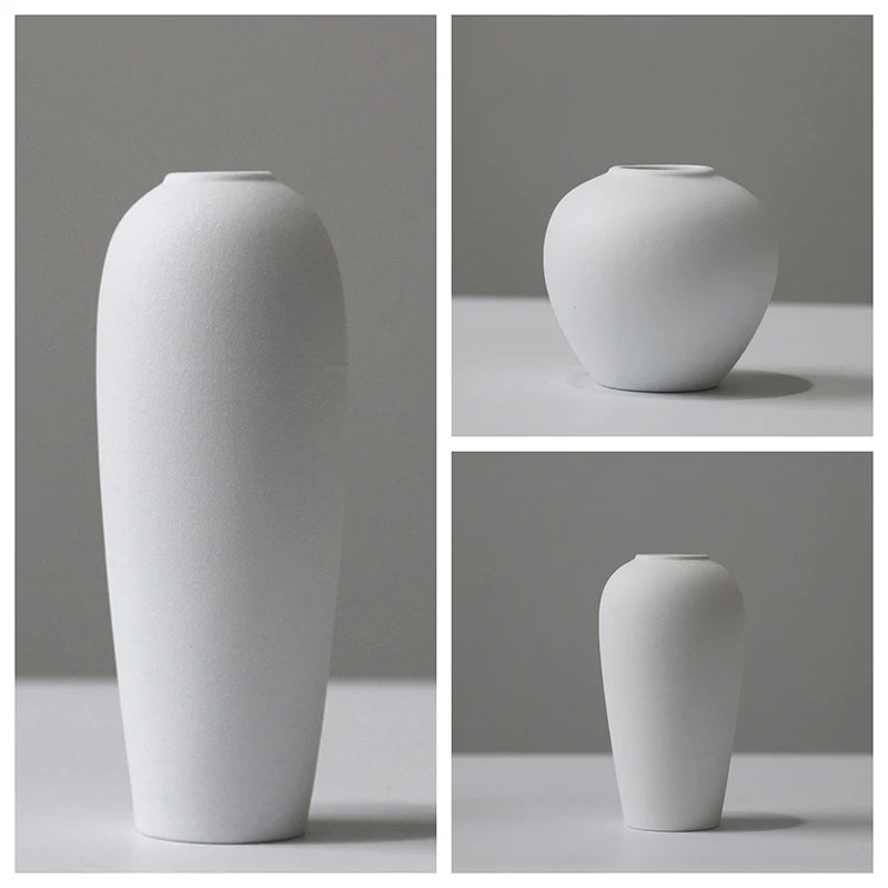 Set of 3 Ceramic Vases - Dusty Range