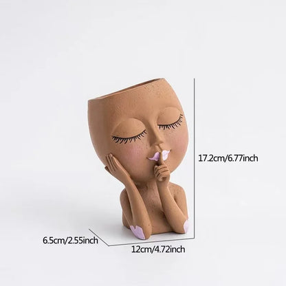 Creative Face Flower Pot