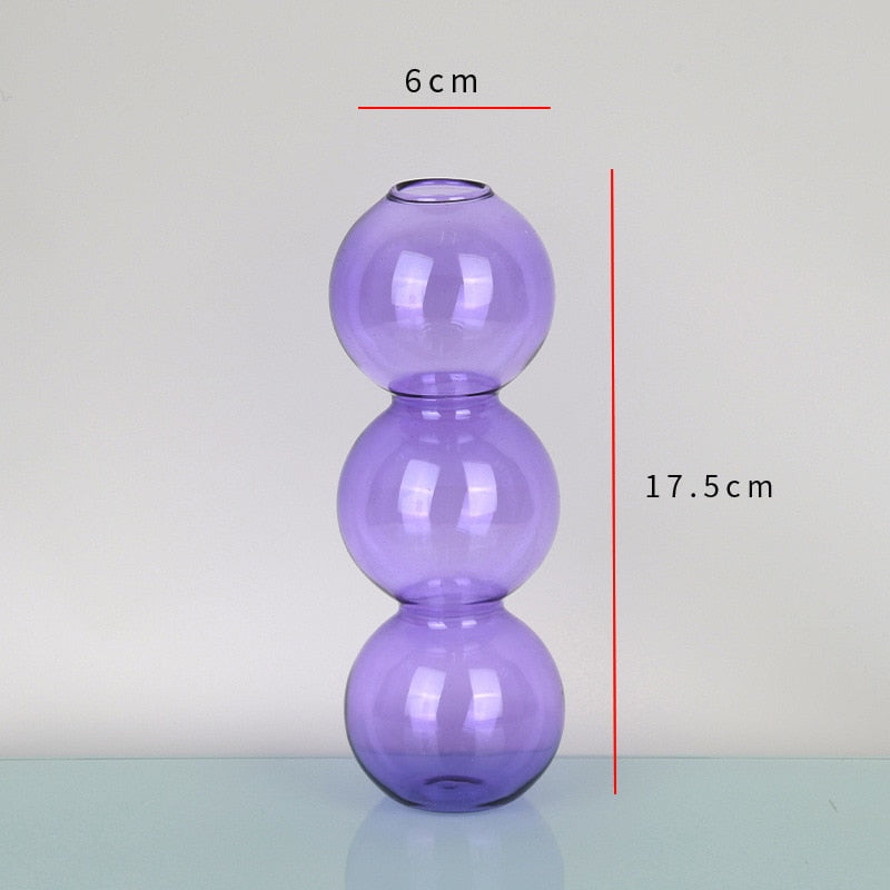 Nordic Glass Vase - Home Decor & Living Room Decoration