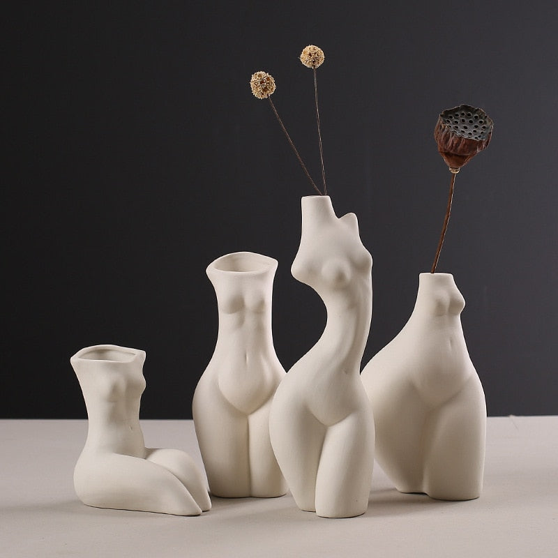 Ceramic Vase - Human Body Modelling Nordic Home Decoration