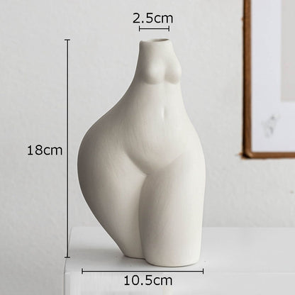 Ceramic Vase - Human Body Modelling Nordic Home Decoration