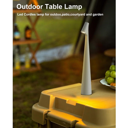 Portable LED Table Lamp 13.5" H – Touch Control, 3 Brightness Levels