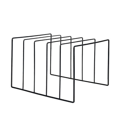 Vinyl Record Storage Holder Stand, Premium Metal Wire Magazine Rack and Book Holder, Functional and Contemporary Vinyl Record Rack Organizer, 1 Pcs, 9.84x4.72x4.72 9.84" x 4.72" x 4.72" Black