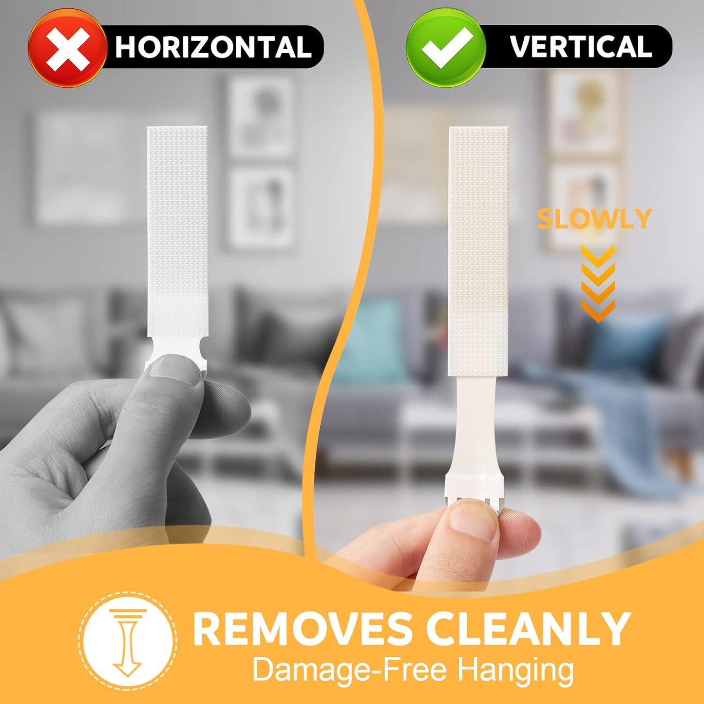 Picture Hanging Strips Heavy Duty - Rental Safe