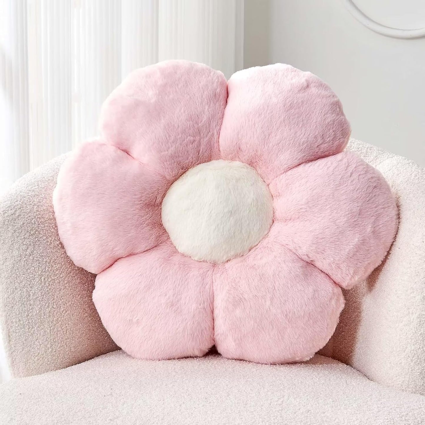Cute Flower Shaped Decorative Throw Pillow