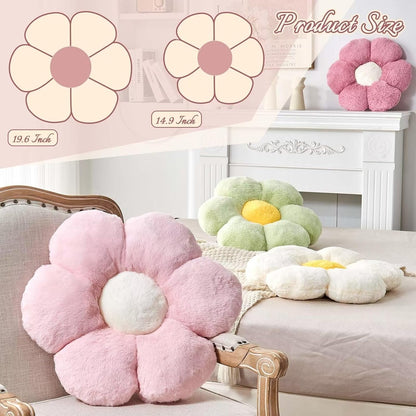 Cute Flower Shaped Decorative Throw Pillow