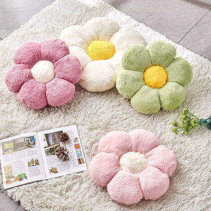 Cute Flower Shaped Decorative Throw Pillow