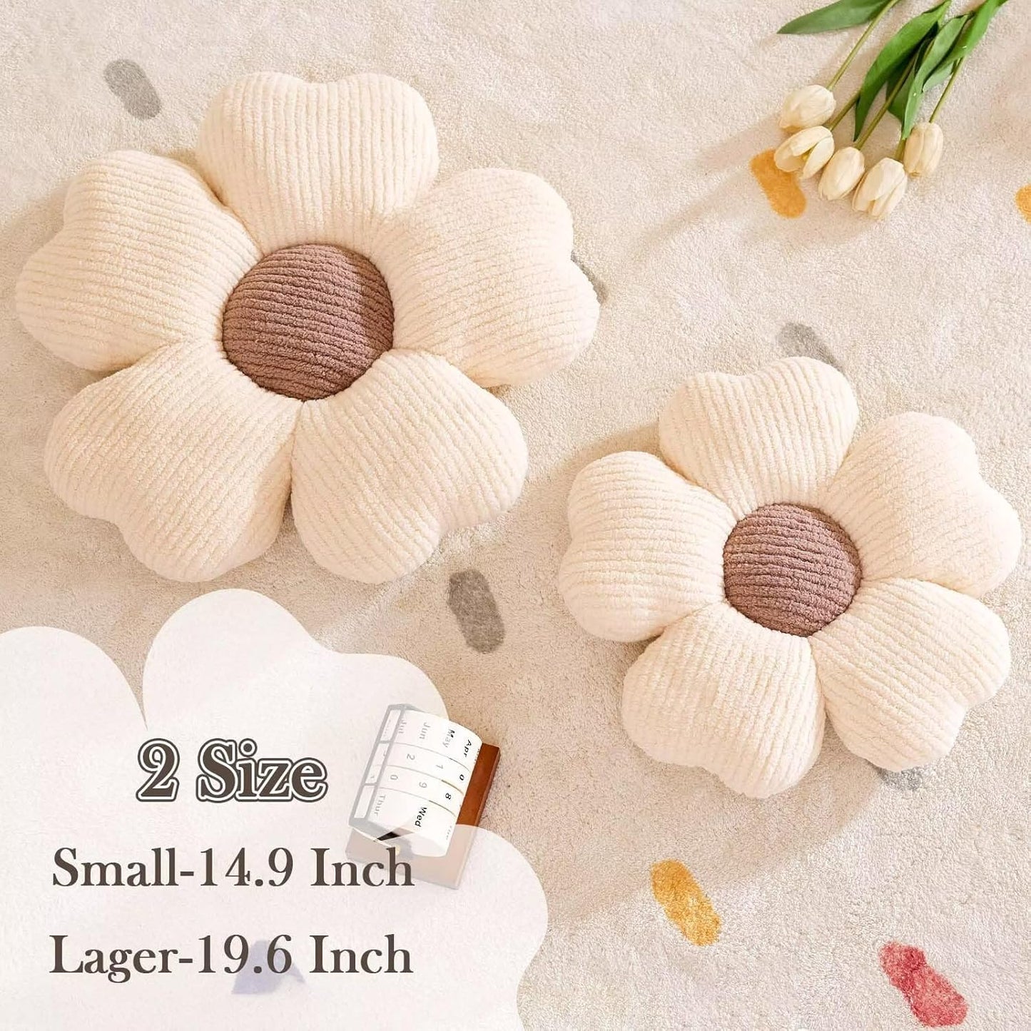 Cute Flower Shaped Decorative Throw Pillow