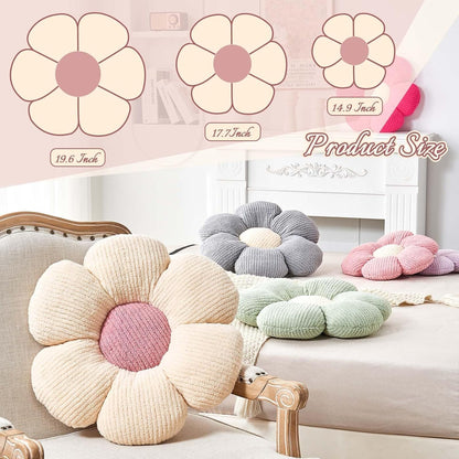 Cute Flower Shaped Decorative Throw Pillow