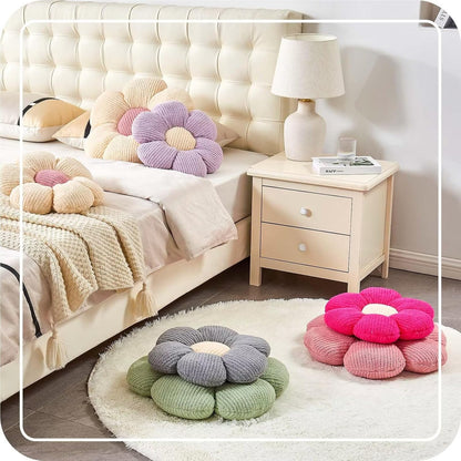 Cute Flower Shaped Decorative Throw Pillow