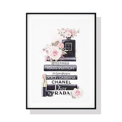 Wall Art Fashion Book Frame Canvas