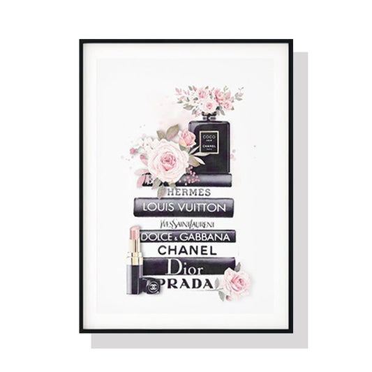 Wall Art Fashion Book Frame Canvas