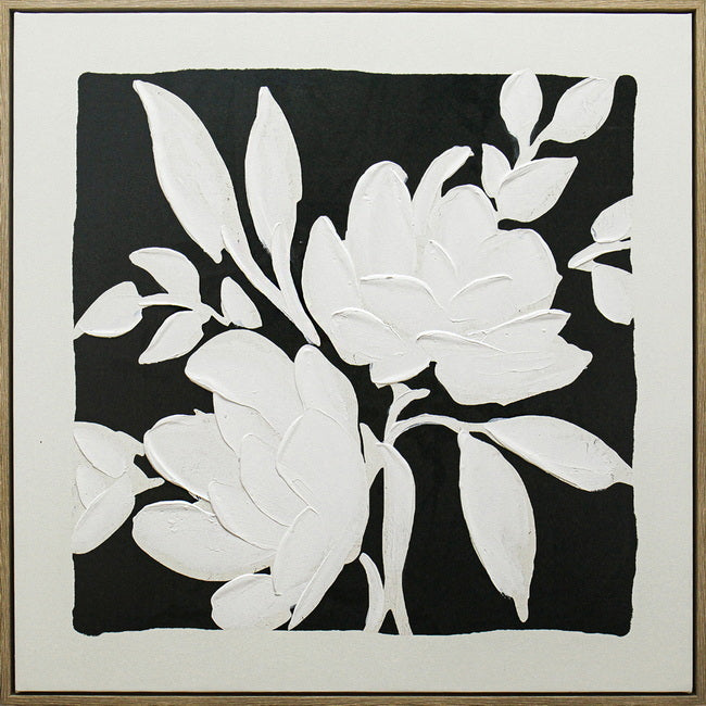 Black & White Blooms Framed Artwork