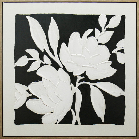 Black & White Blooms Framed Artwork