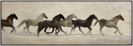 Gallopping Horse Framed Artwork 150cm