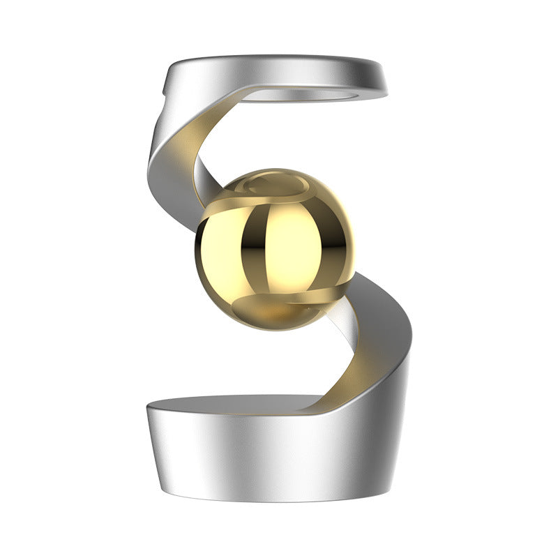Kinetic Levitating Desk Toy - Silent Spinning Floating Gyroscope for Stress Relief