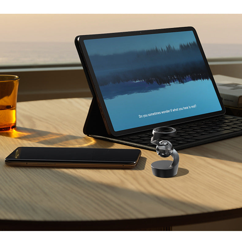Kinetic Levitating Desk Toy - Silent Spinning Floating Gyroscope for Stress Relief