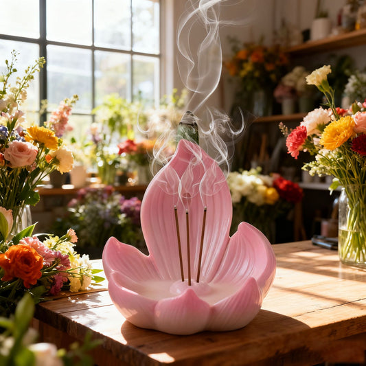 Zen Lotus Waterfall Backflow Aroma Diffuser