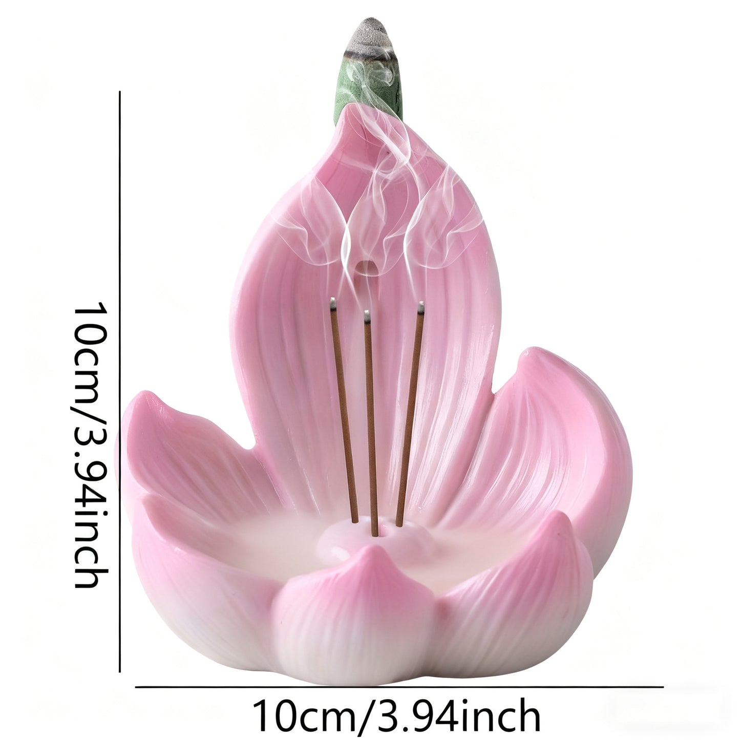 Zen Lotus Waterfall Backflow Aroma Diffuser