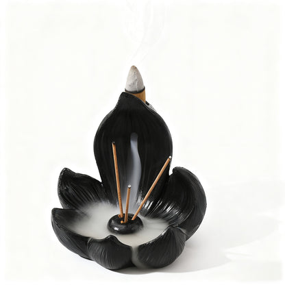 Zen Lotus Waterfall Backflow Aroma Diffuser