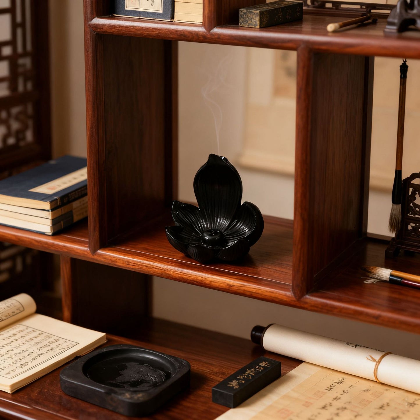 Zen Lotus Waterfall Backflow Aroma Diffuser