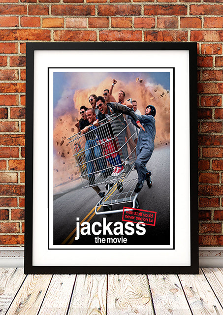 Jackass: The Movie Cult Movie Poster! - Framed