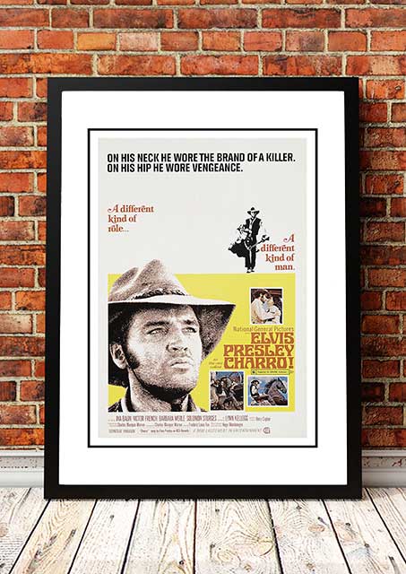 Elvis 'Charro' Framed Movie Poster!