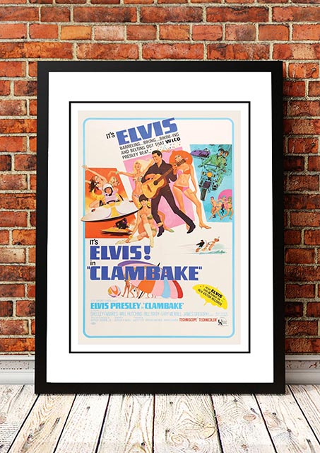 Elvis 'Clambake' Framed Movie Poster!