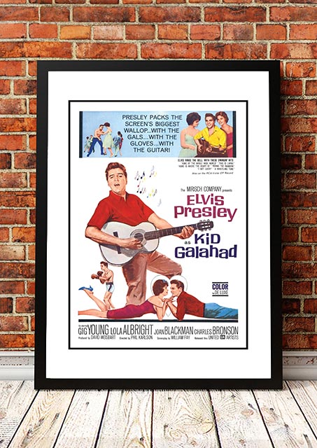 Elvis 'Kid Galahad' Framed Movie Poster!