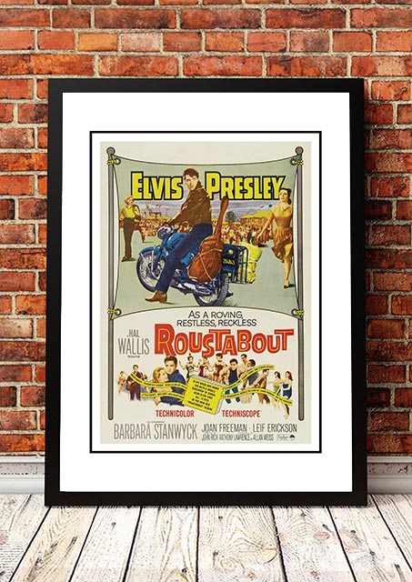 Elvis 'Roustabout' Framed Movie Poster!