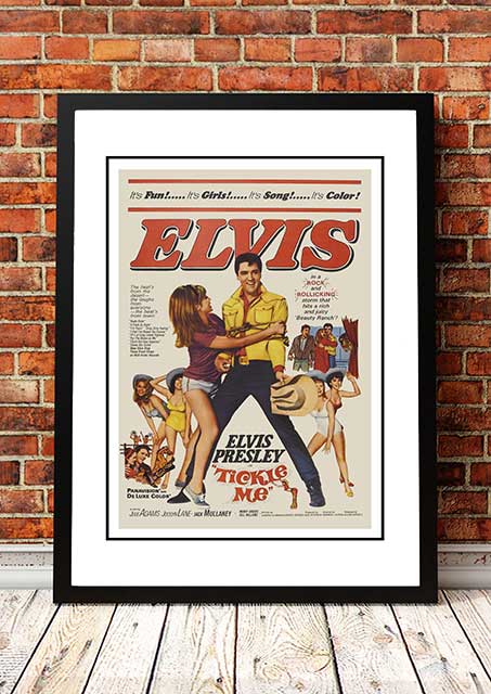 Elvis 'Ticke Me' Framed Movie Poster!