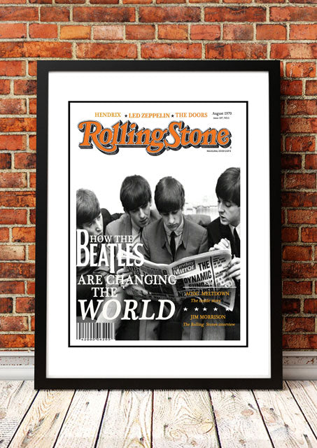 The Beatles' Rolling Stone Magazine Cover! - Framed