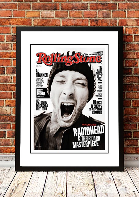 Radiohead' Rolling Stone Magazine Cover! - Framed