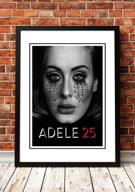 Adele '25' In Store Promotional Poster - Framed
