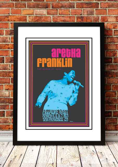 Aretha Franklin ‘Fillmore West’ San Francisco, USA Concert Poster 197