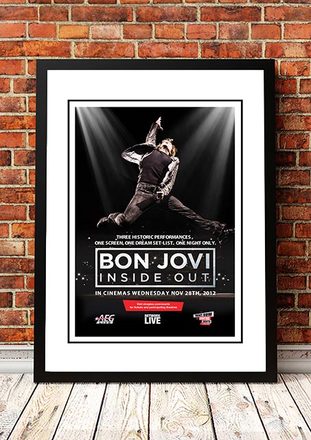 Bon Jovi ‘Inside Out’ Movie Poster 2012 - Framed