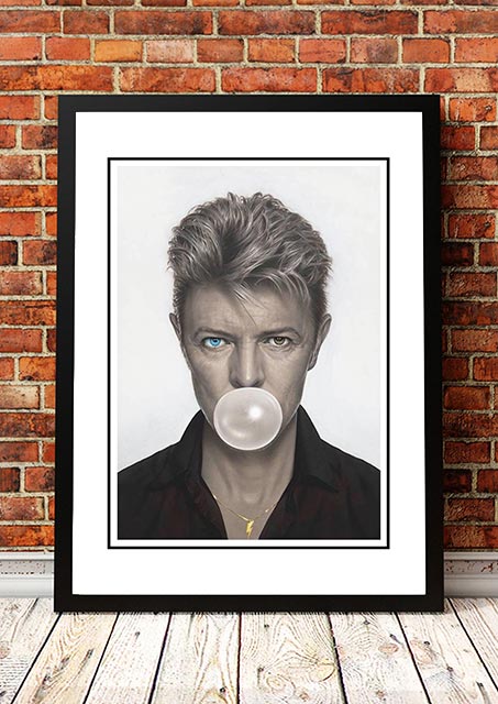 David Bowie ‘Bubblegum’ Pop Art Poster - Framed