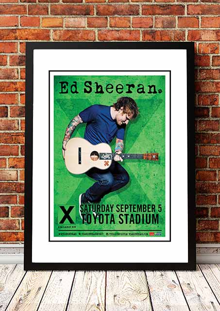 Ed Sheeran ‘Toyota Stadium’ Dallas, USA Concert Poster 2018 -