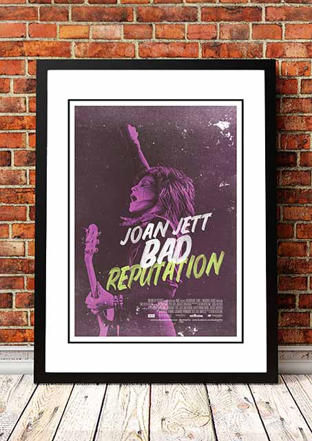 Joan Jett ‘Bad Reputation’ Movie Poster 2018 - Framed