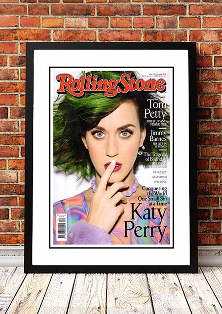 Katy Perry ‘Rolling Stone Magazine’ Cover Poster 2014 - Framed