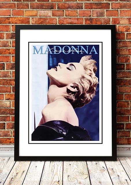 Madonna ‘True Blue’ In Store Promotional Poster 1986 - Framed